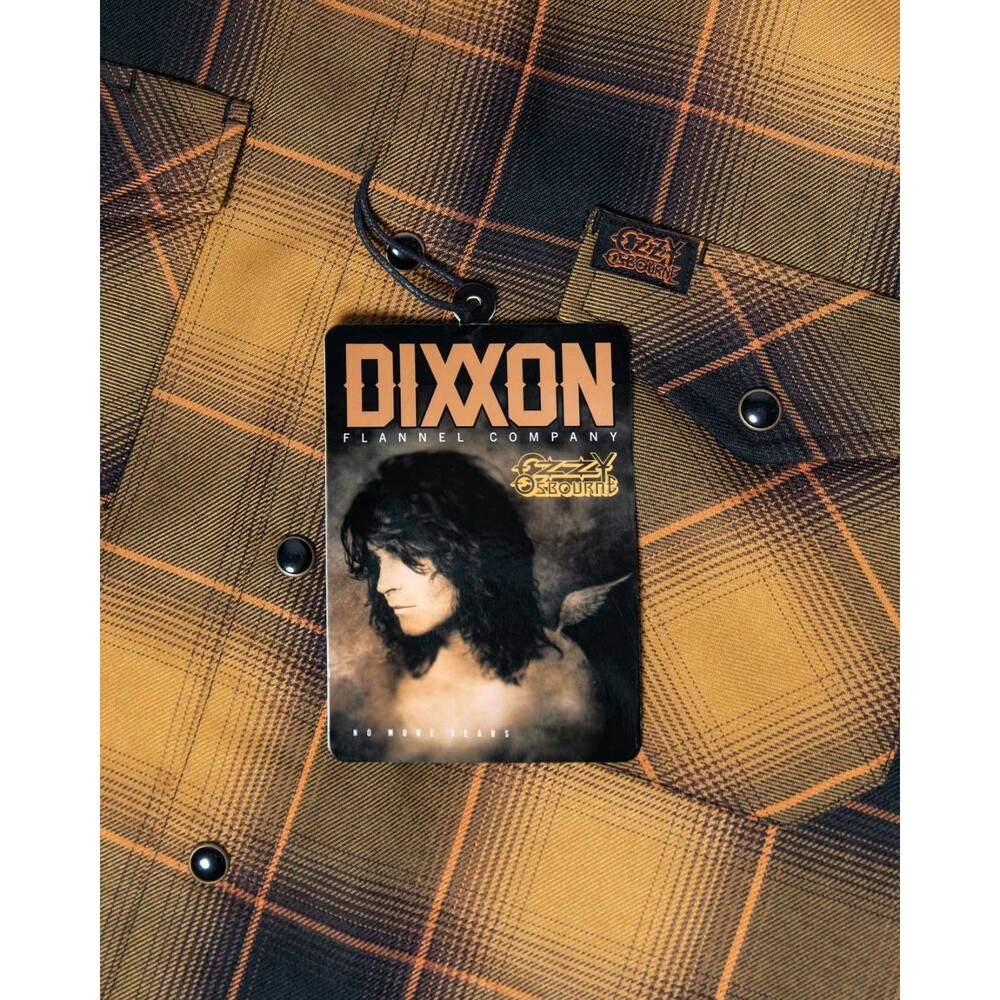 DIXXON Flannel x Ozzy Osbourne No More Tears Tribute Sz L New In Hand!